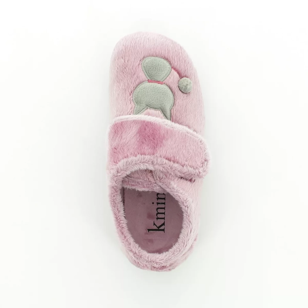 Image (6) de la chaussures Kmins - Pantoufles et Chaussons Rose en Textile