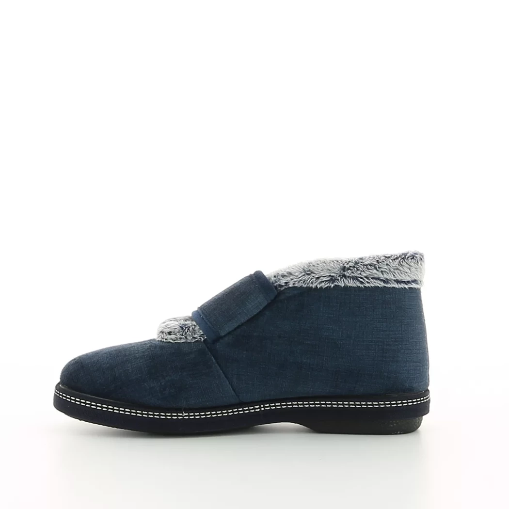 Image (4) de la chaussures La Maison de l'Espadrille - Pantoufles et Chaussons Bleu en Textile