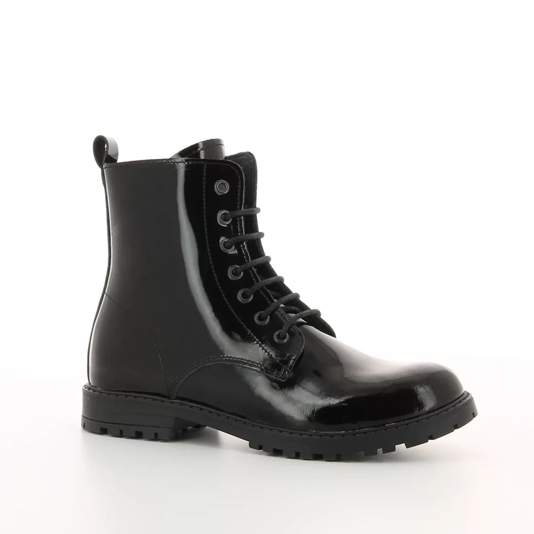 Image (1) de la chaussures Norvik - Bottines Noir en Cuir vernis