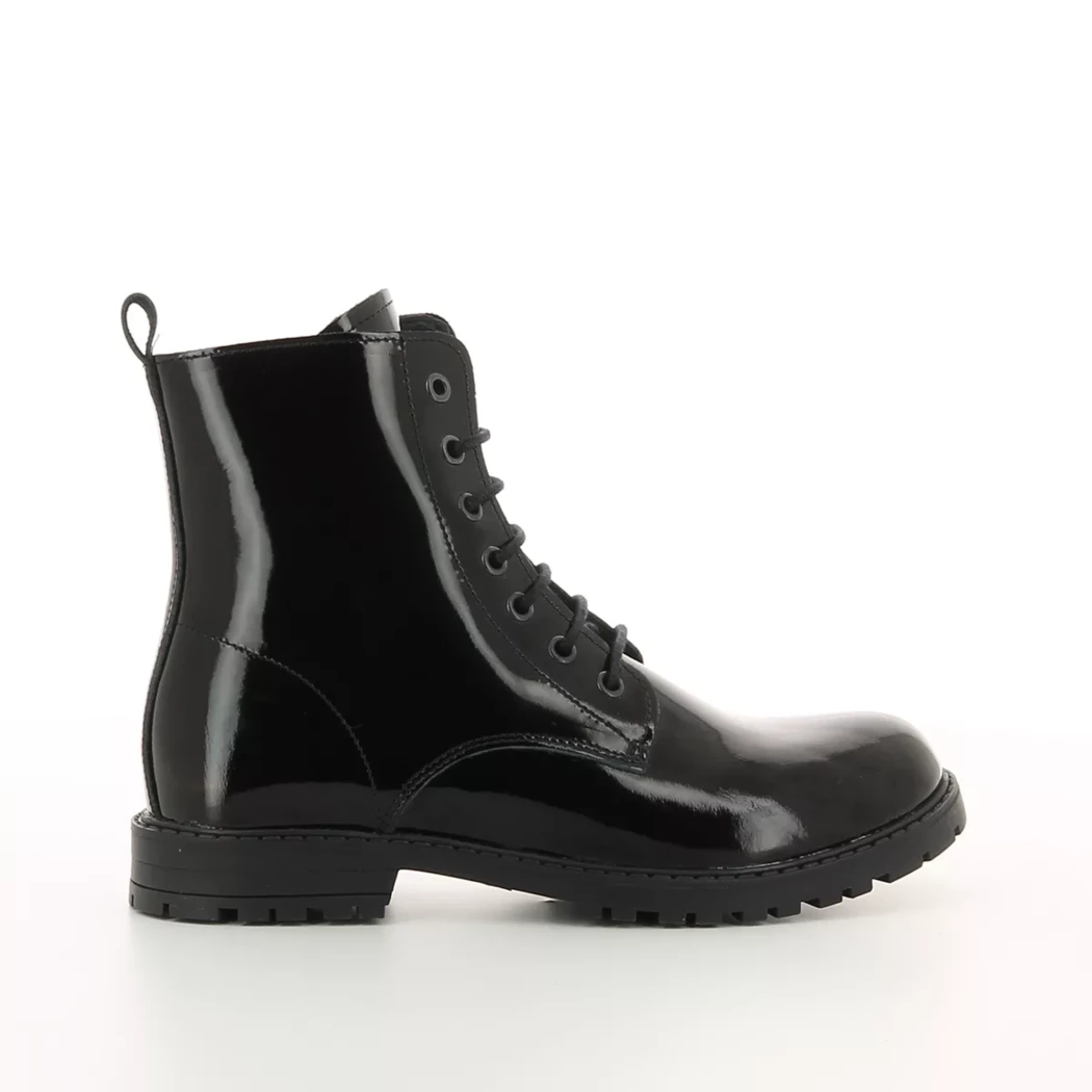 Image (2) de la chaussures Norvik - Bottines Noir en Cuir vernis