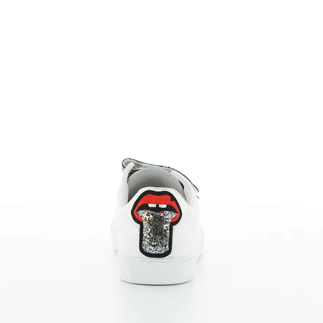 Image (3) de la chaussures Bons baisers de Paname - Baskets Blanc en Cuir synthétique