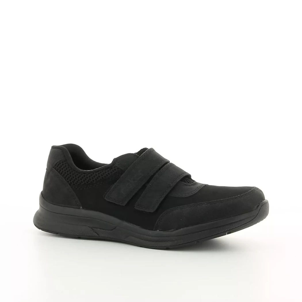 Image (1) de la chaussures Rieker - Chaussures à velcro Noir en Cuir synthétique