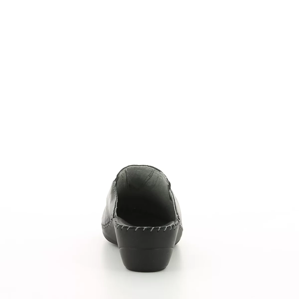 Image (3) de la chaussures Calba - Pantoufles et Chaussons Noir en Cuir
