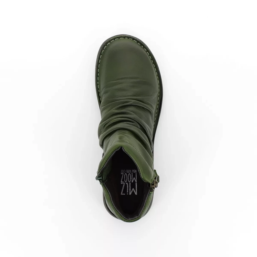 Image (6) de la chaussures Miz Mooz - Boots Vert en Cuir