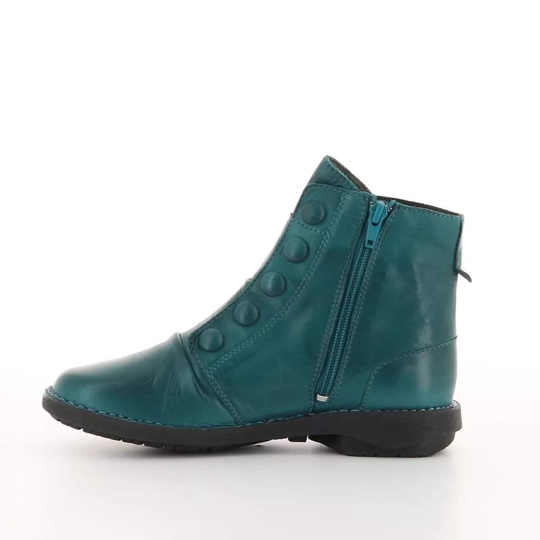 Image (4) de la chaussures Miz Mooz - Boots Bleu en Cuir