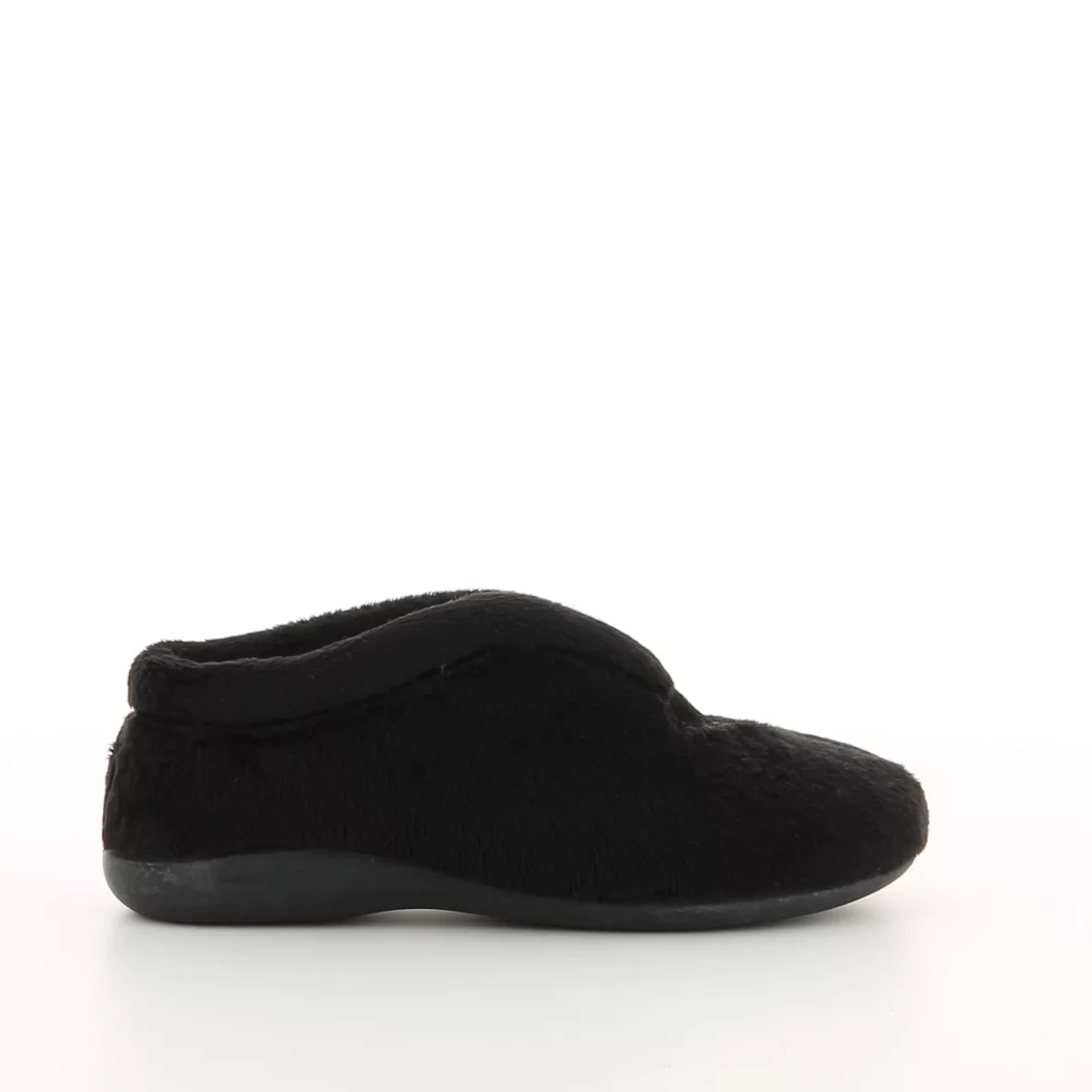 Image (2) de la chaussures Comfort Plus - Pantoufles et Chaussons Noir en Textile