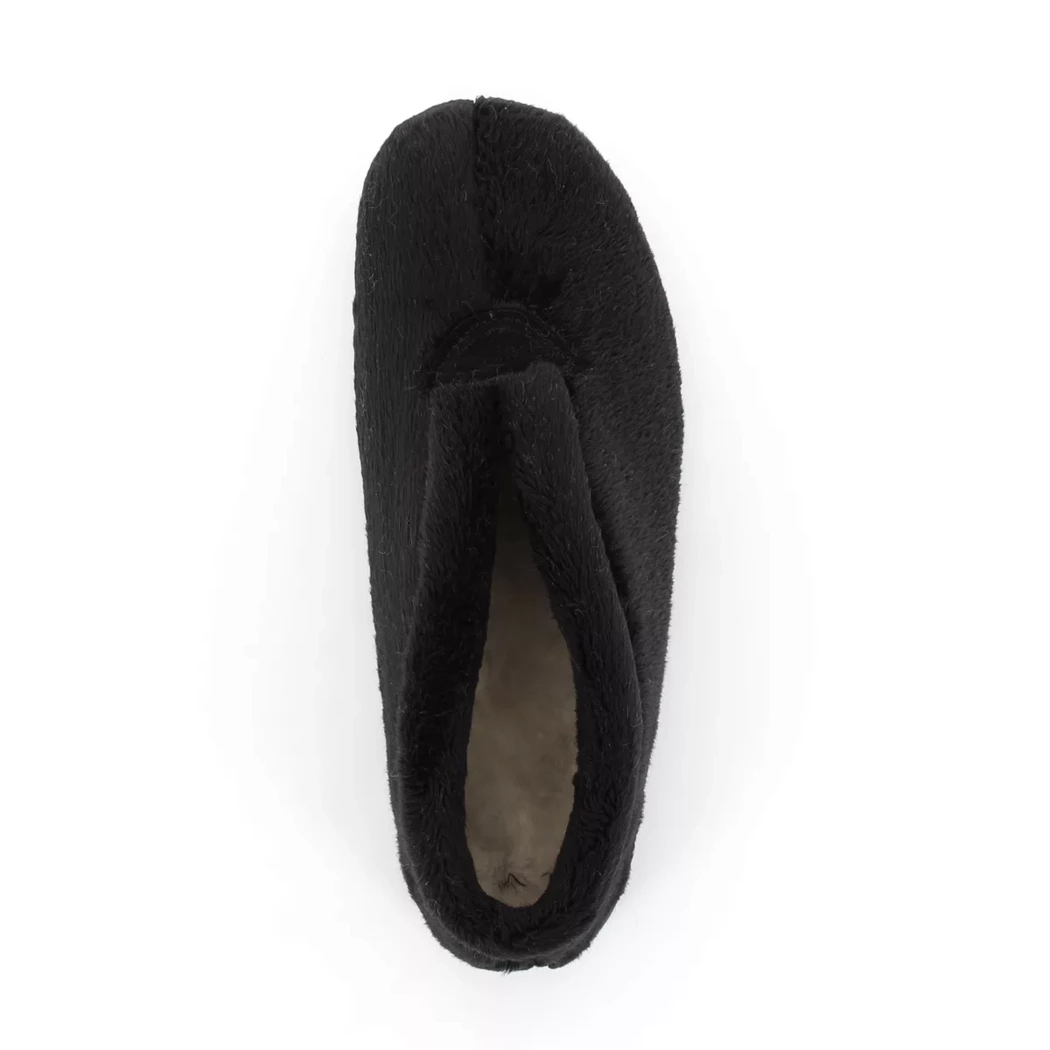 Image (6) de la chaussures Comfort Plus - Pantoufles et Chaussons Noir en Textile