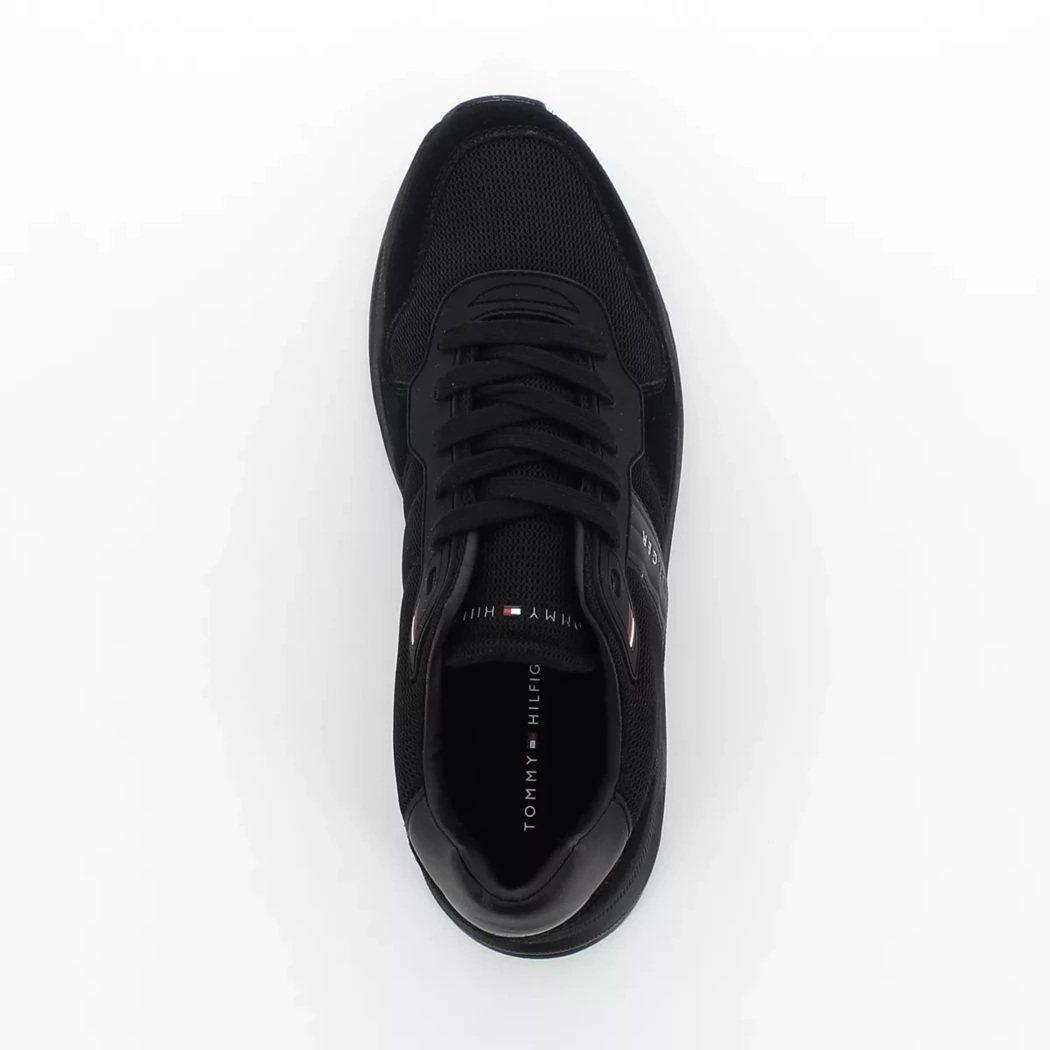 Image (6) de la chaussures Tommy Hilfiger - Baskets Noir en Cuir nubuck