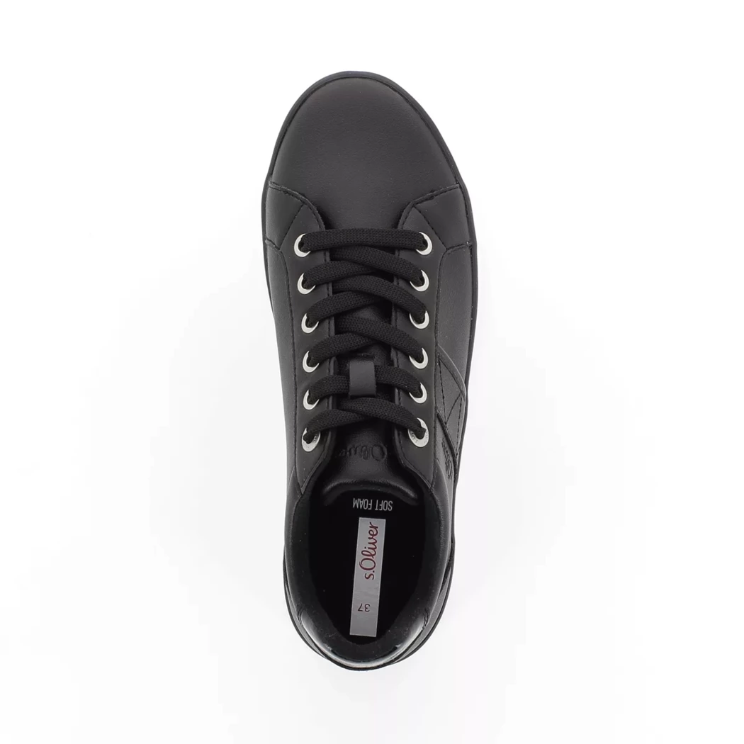 Image (6) de la chaussures S.Oliver - Baskets Noir en Cuir synthétique