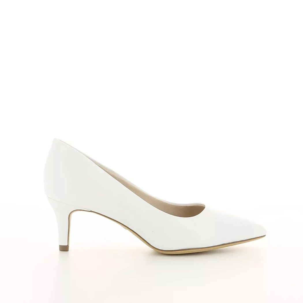 Image (2) de la chaussures Tamaris - Escarpins Blanc en Cuir synthétique