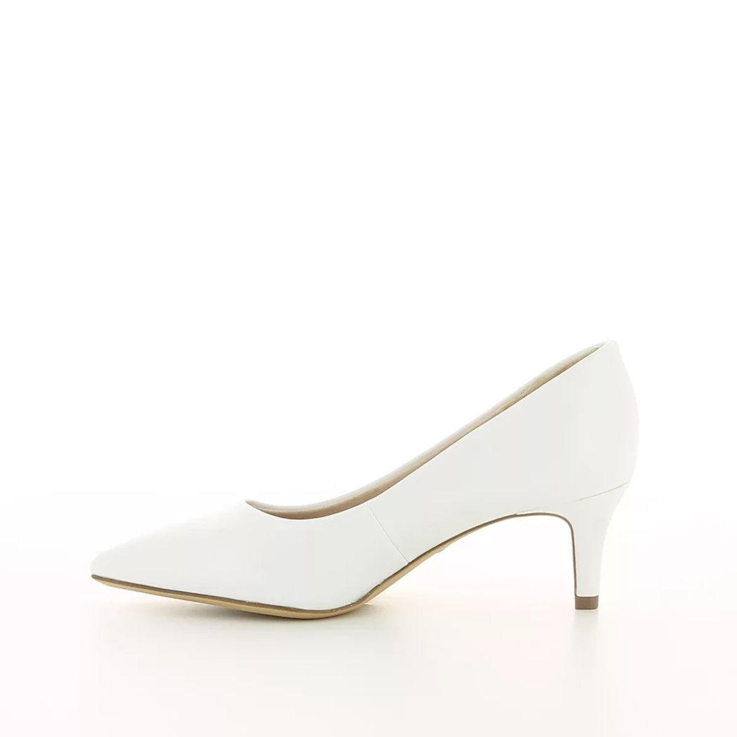 Image (4) de la chaussures Tamaris - Escarpins Blanc en Cuir synthétique