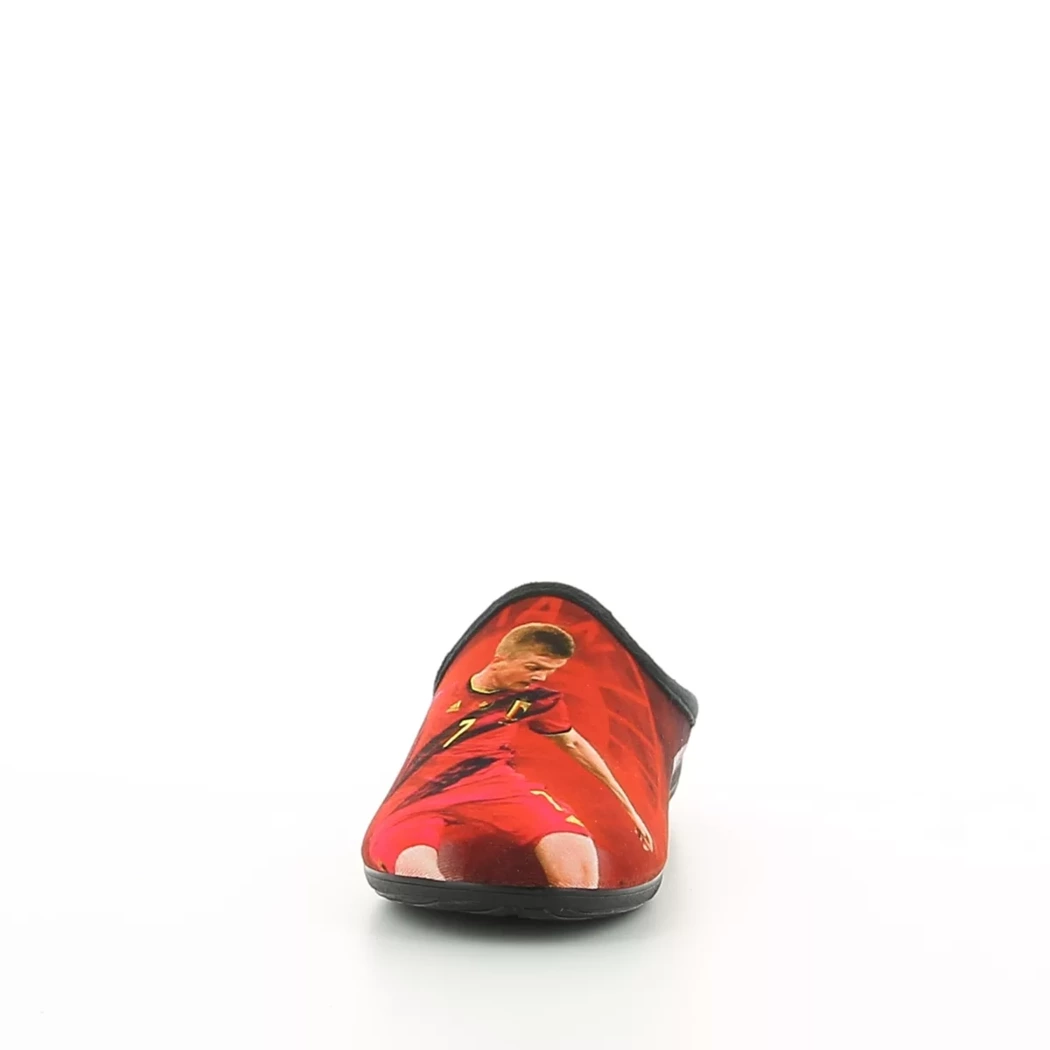 Image (5) de la chaussures La Maison de l'Espadrille - Pantoufles et Chaussons Rouge en Textile