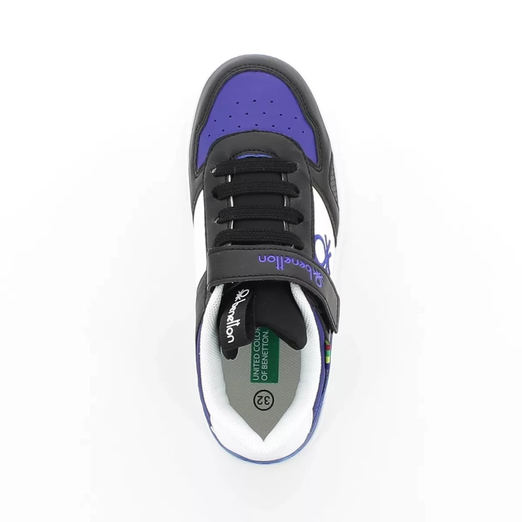 Image (6) de la chaussures Benetton - Baskets Noir en Cuir synthétique