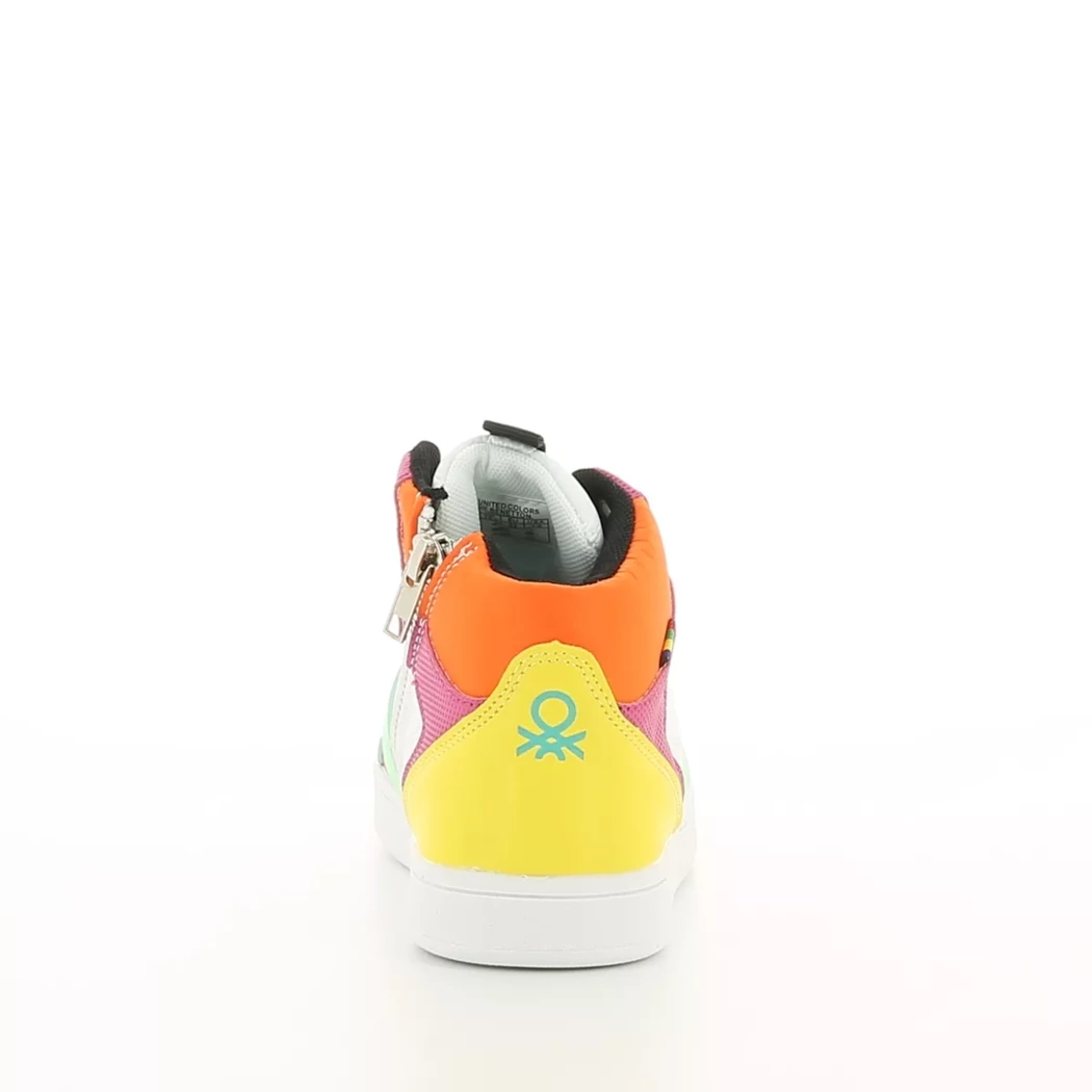 Image (3) de la chaussures Benetton - Baskets Blanc en Cuir synthétique