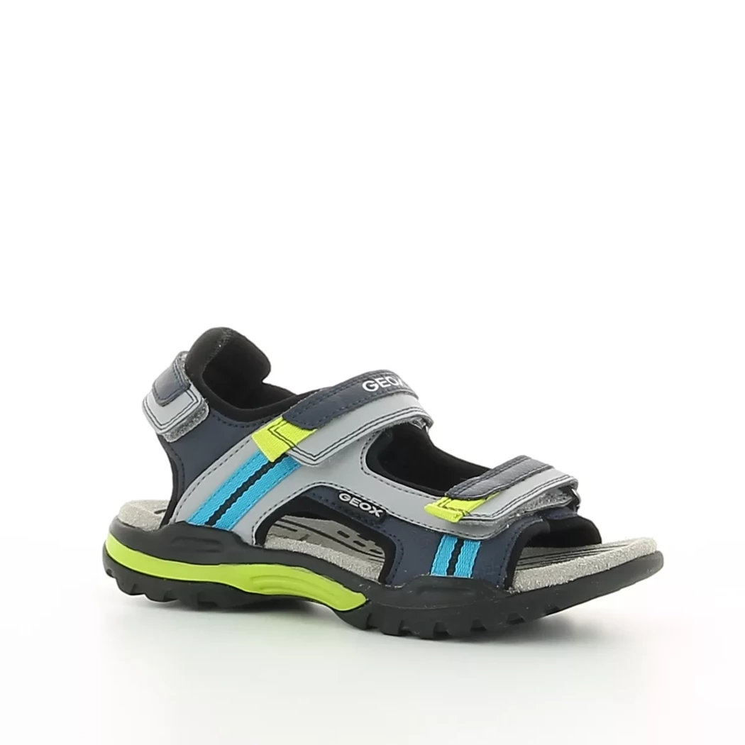 Image (1) de la chaussures Geox - Sandales et Nu-Pieds Gris en Cuir synthétique