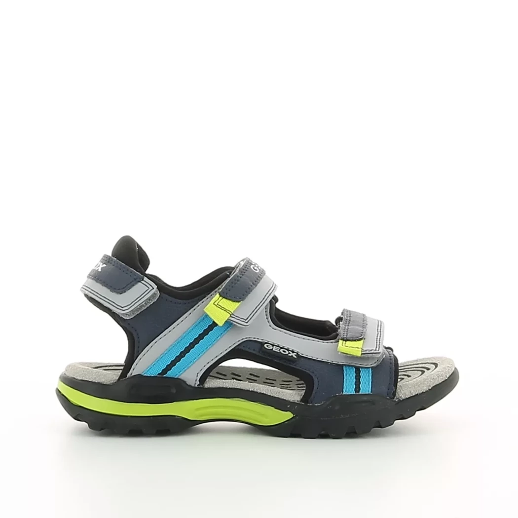 Image (2) de la chaussures Geox - Sandales et Nu-Pieds Gris en Cuir synthétique