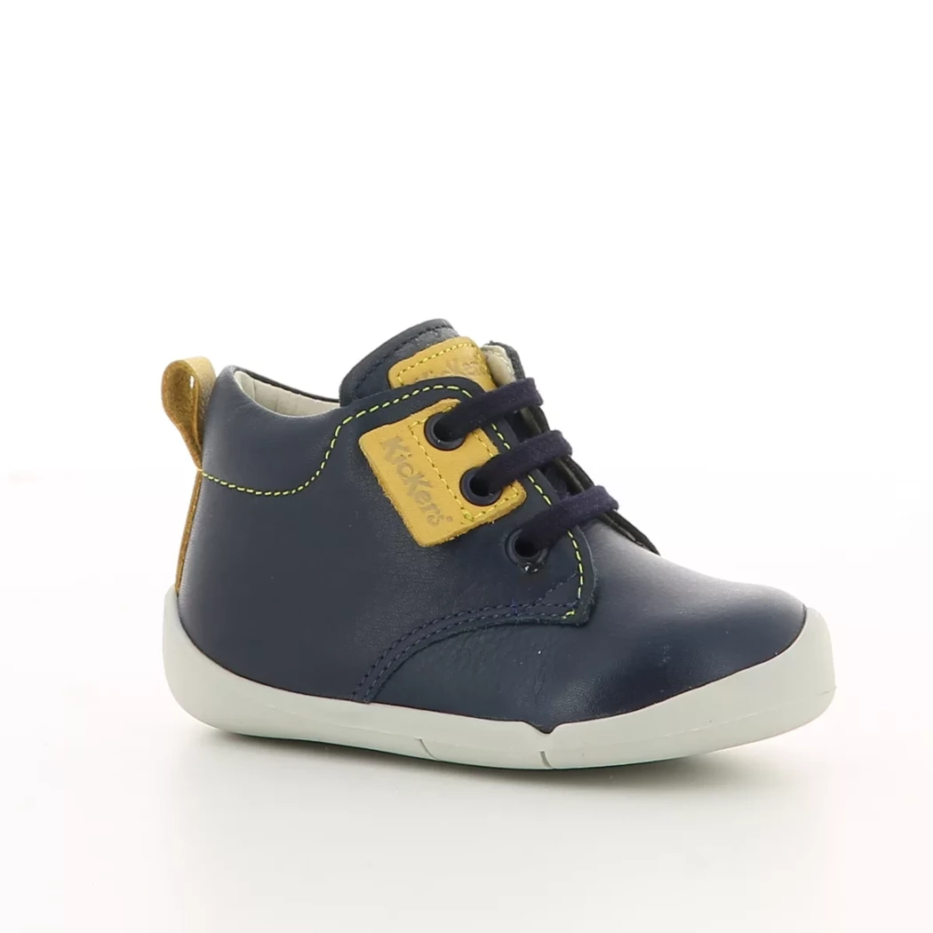 Image (1) de la chaussures Kickers - Bottines Bleu en Cuir