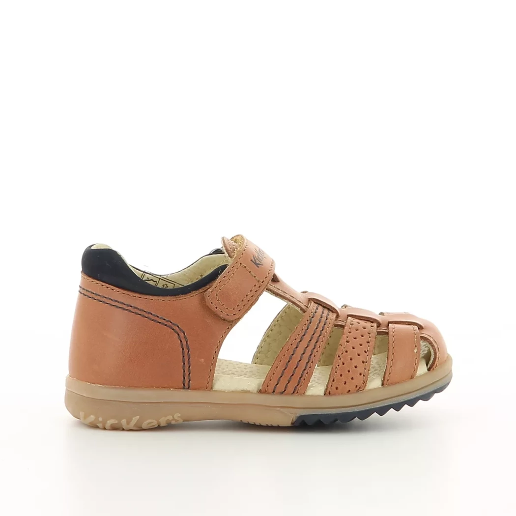 Image (2) de la chaussures Kickers - Sandales et Nu-Pieds Cuir naturel / Cognac en Cuir