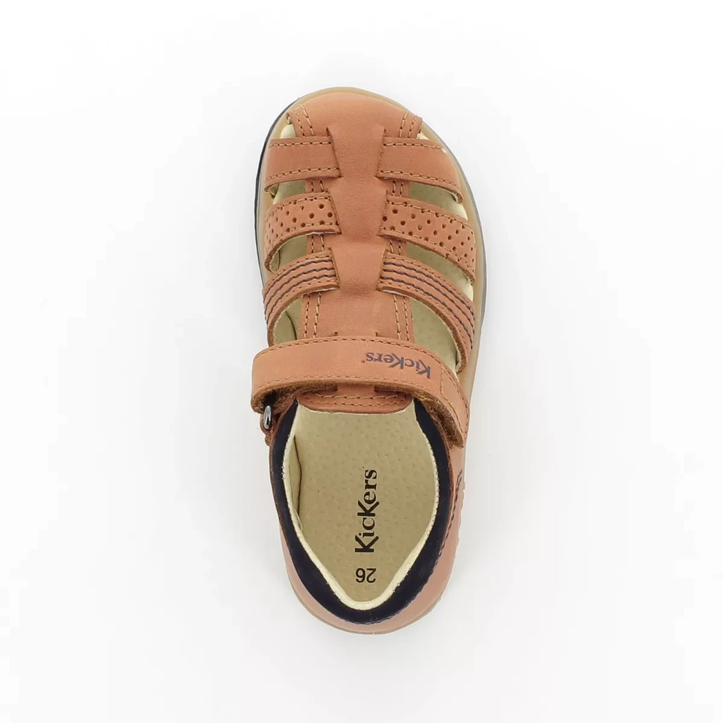 Image (6) de la chaussures Kickers - Sandales et Nu-Pieds Cuir naturel / Cognac en Cuir