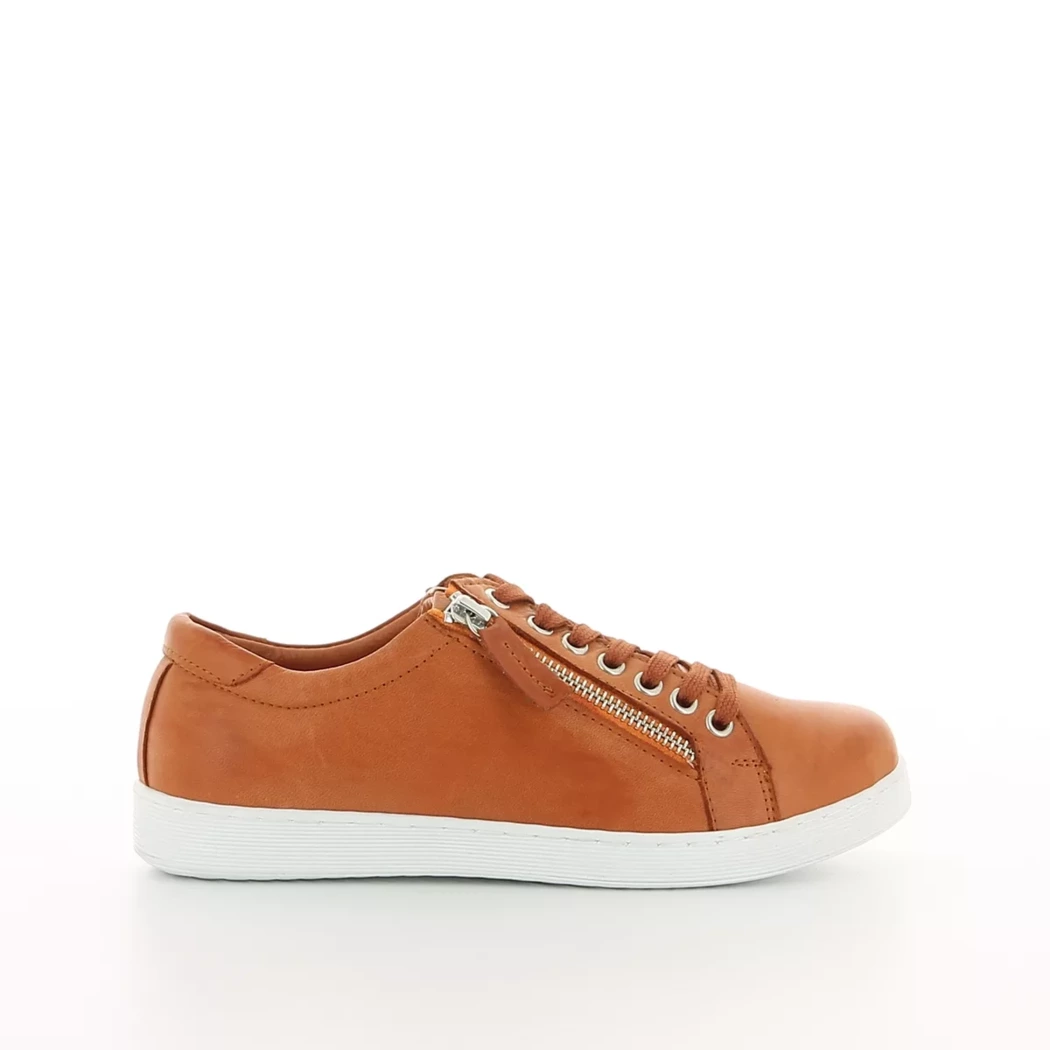 Image (2) de la chaussures Andrea Conti - Chaussures à lacets Orange en Cuir