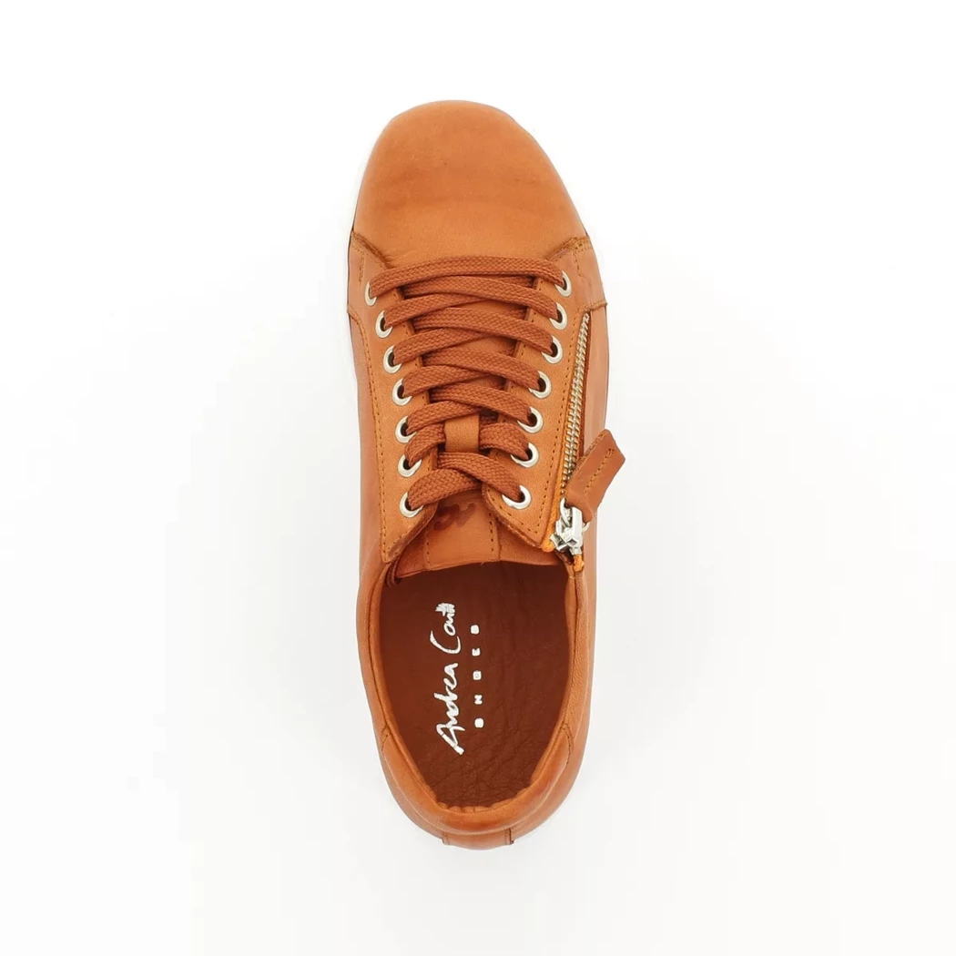 Image (6) de la chaussures Andrea Conti - Chaussures à lacets Orange en Cuir
