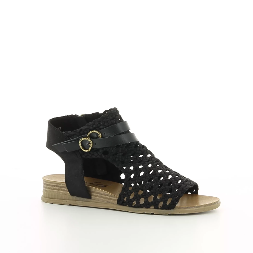 Image (1) de la chaussures Blowfish - Sandales et Nu-Pieds Noir en Textile