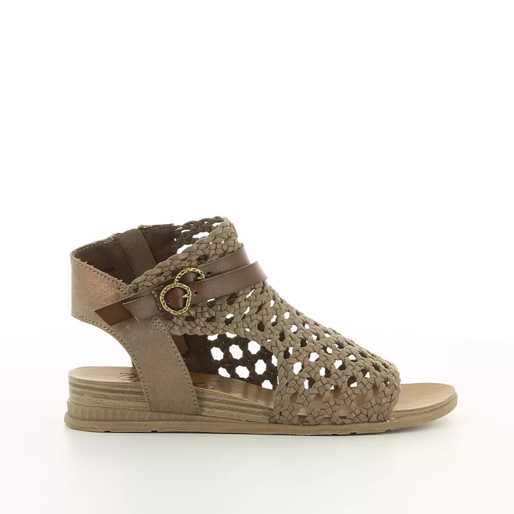 Image (2) de la chaussures Blowfish - Sandales et Nu-Pieds Or / Bronze / Platine en Textile
