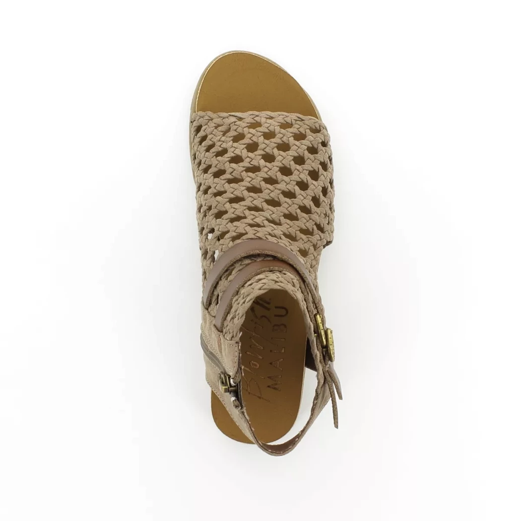 Image (6) de la chaussures Blowfish - Sandales et Nu-Pieds Or / Bronze / Platine en Textile