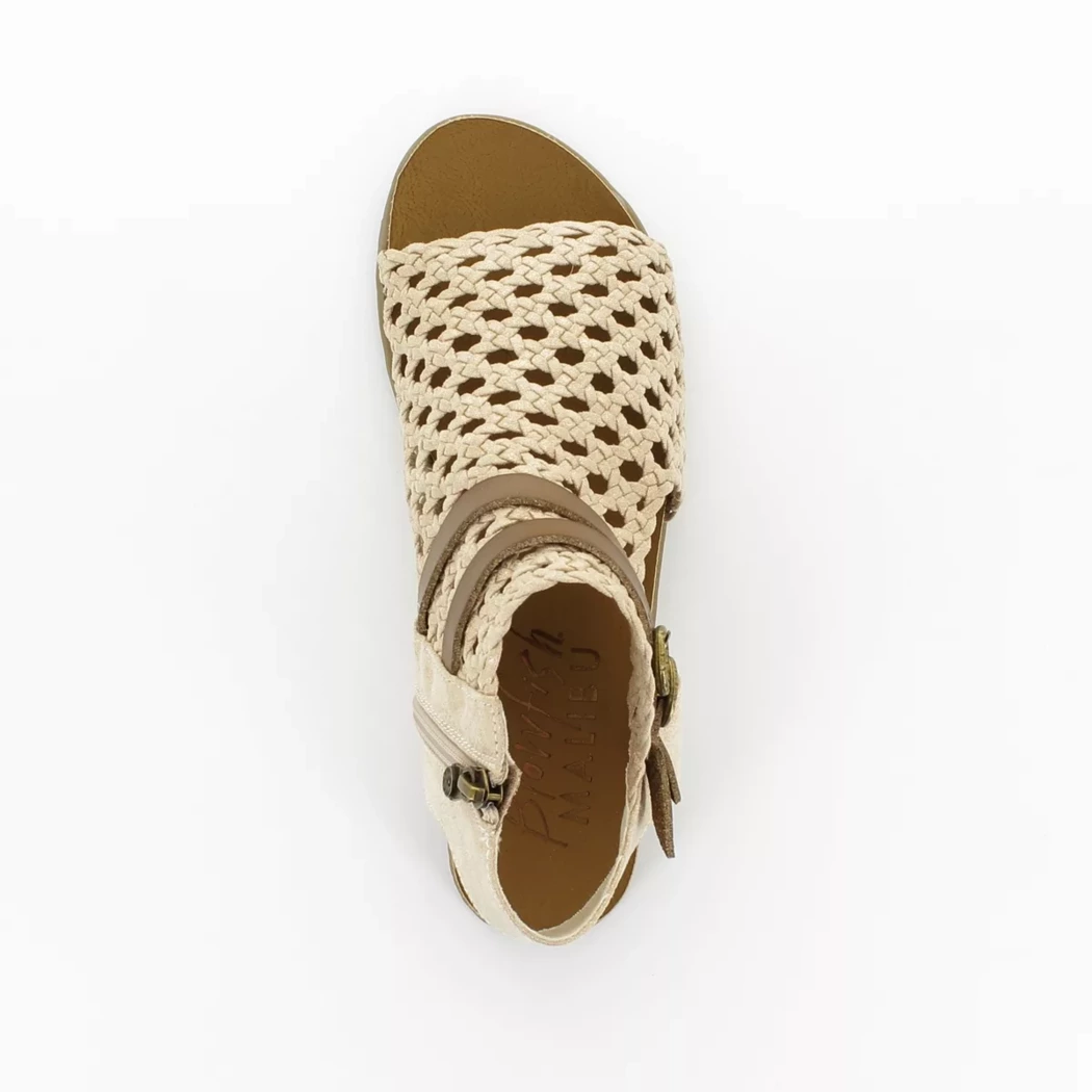 Image (6) de la chaussures Blowfish - Sandales et Nu-Pieds Or / Bronze / Platine en Textile