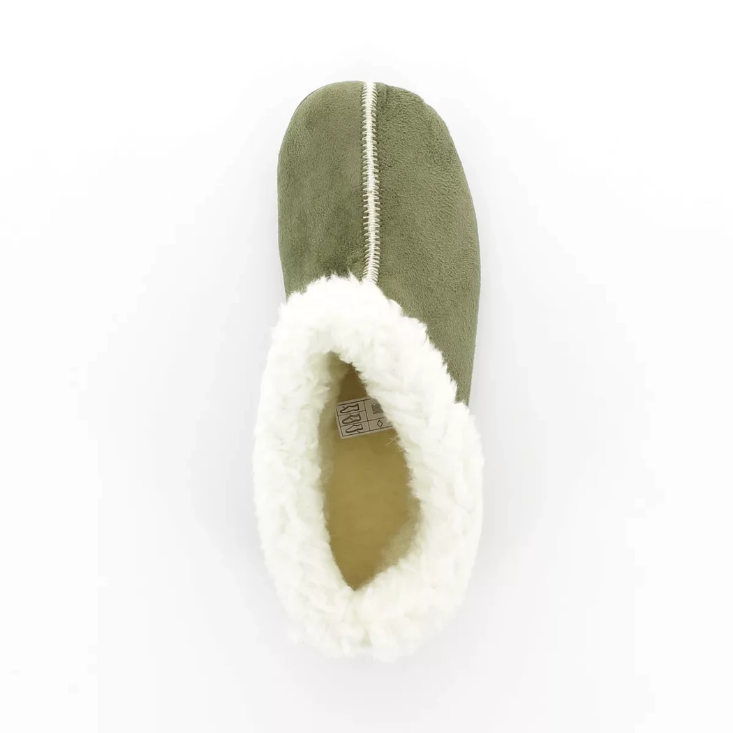 Image (6) de la chaussures La Maison de l'Espadrille - Pantoufles et Chaussons Vert en Textile