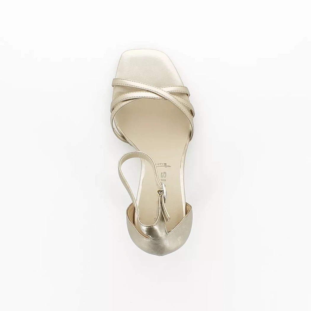 Image (6) de la chaussures Tamaris - Sandales et Nu-Pieds Or / Bronze / Platine en Cuir synthétique