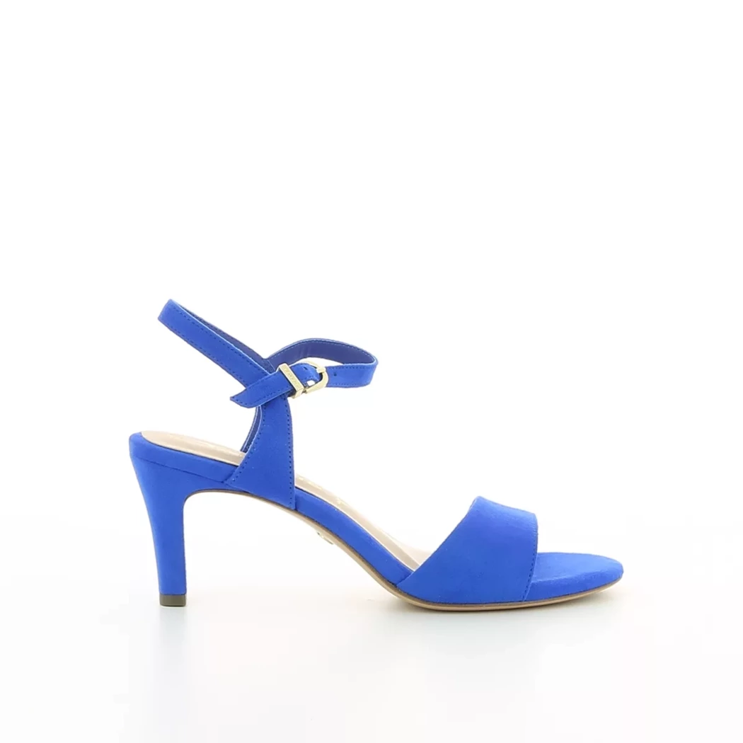 Image (2) de la chaussures Tamaris - Sandales et Nu-Pieds Bleu en Cuir synthétique