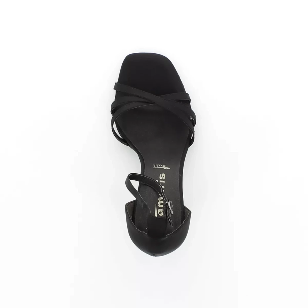 Image (6) de la chaussures Tamaris - Sandales et Nu-Pieds Noir en Textile