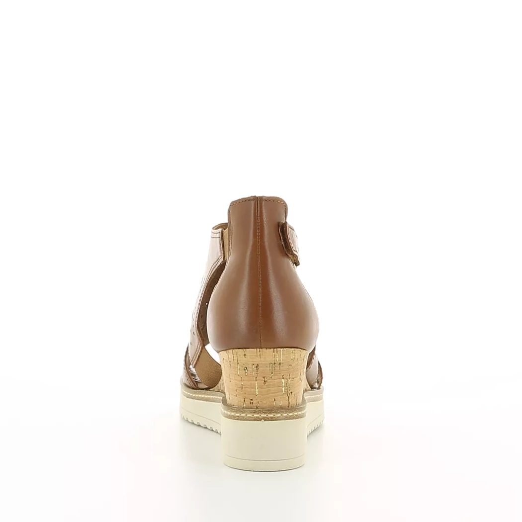 Image (3) de la chaussures Tamaris - Sandales et Nu-Pieds Cuir naturel / Cognac en Cuir