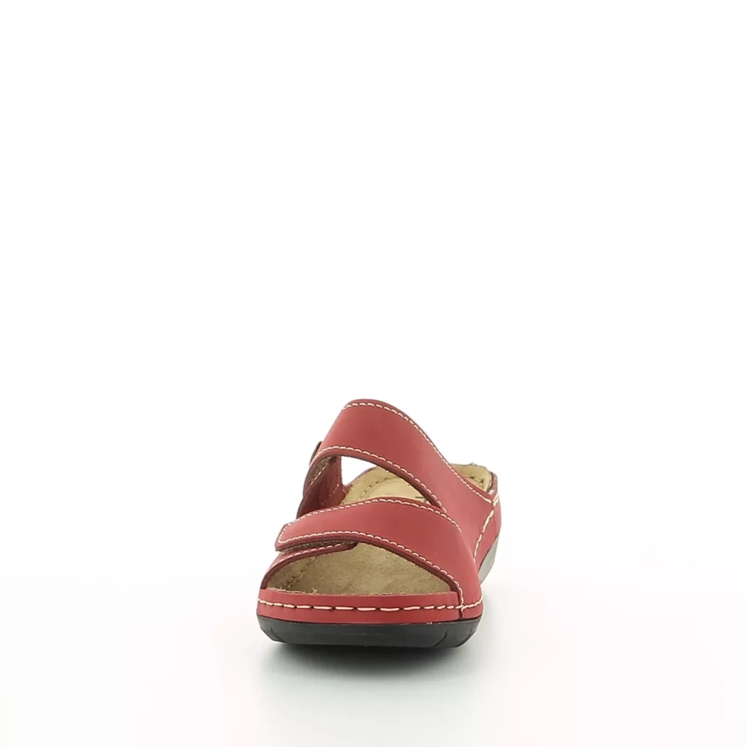 Image (5) de la chaussures Tamaris - Mules et Sabots Rouge en Cuir nubuck