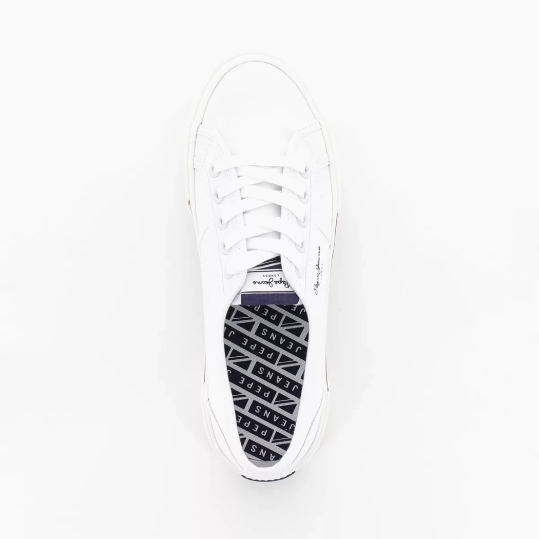 Image (6) de la chaussures Pepe Jeans - Baskets Blanc en Textile