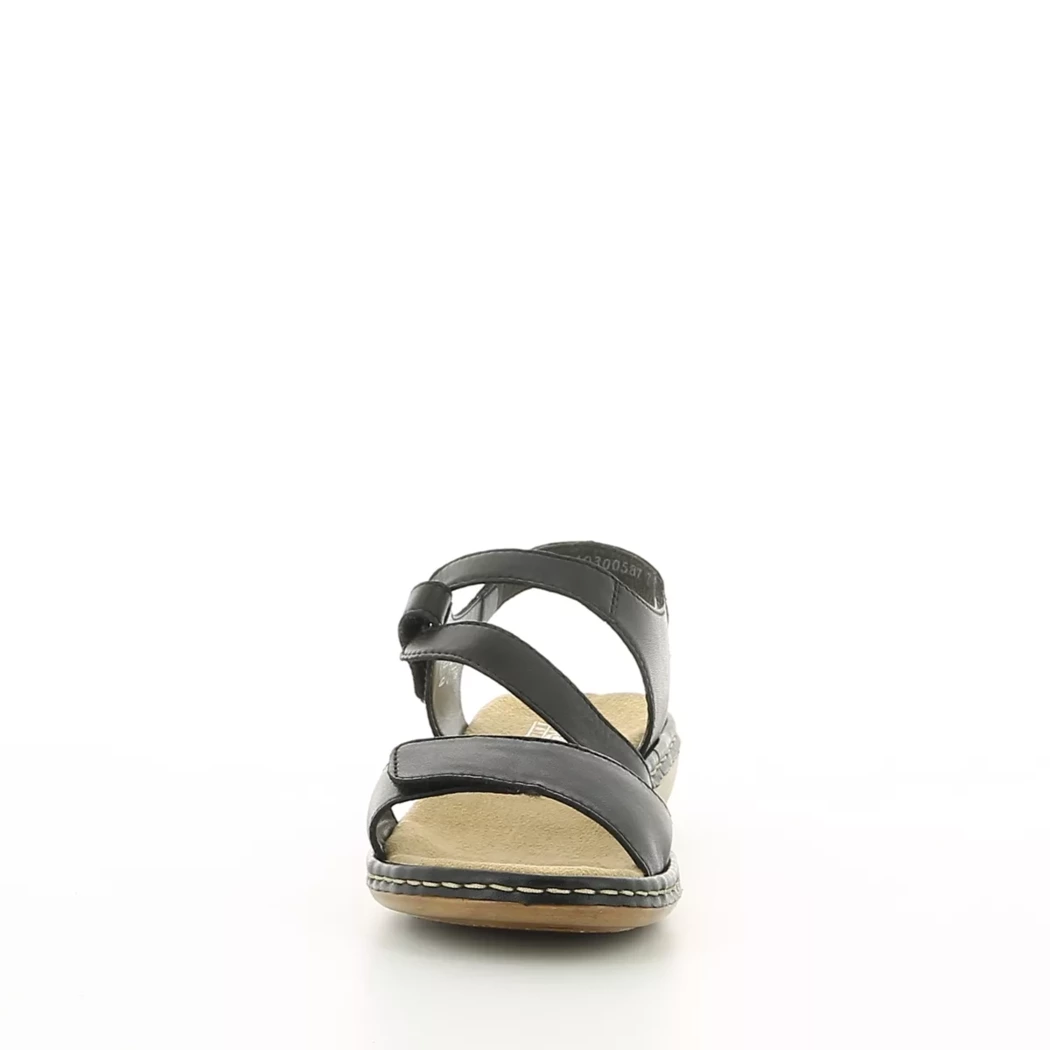 Image (5) de la chaussures Rieker - Sandales et Nu-Pieds Noir en Cuir