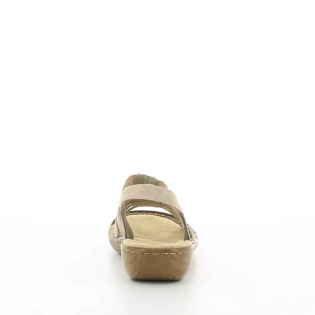 Image (3) de la chaussures Rieker - Sandales et Nu-Pieds Rose en Cuir synthétique