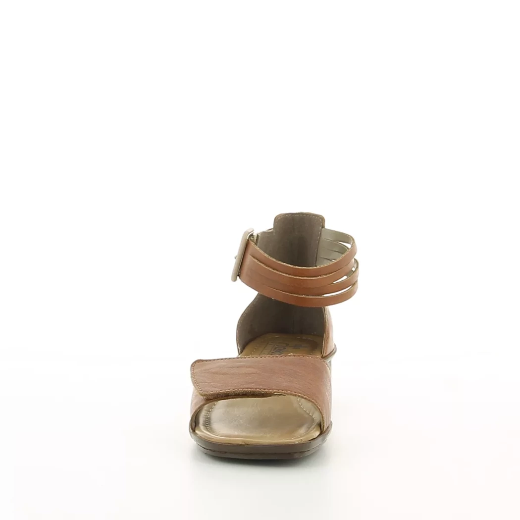 Image (5) de la chaussures Rieker - Sandales et Nu-Pieds Cuir naturel / Cognac en Cuir synthétique