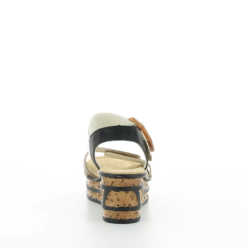 Image (3) de la chaussures Rieker - Sandales et Nu-Pieds Cuir naturel / Cognac en Cuir synthétique