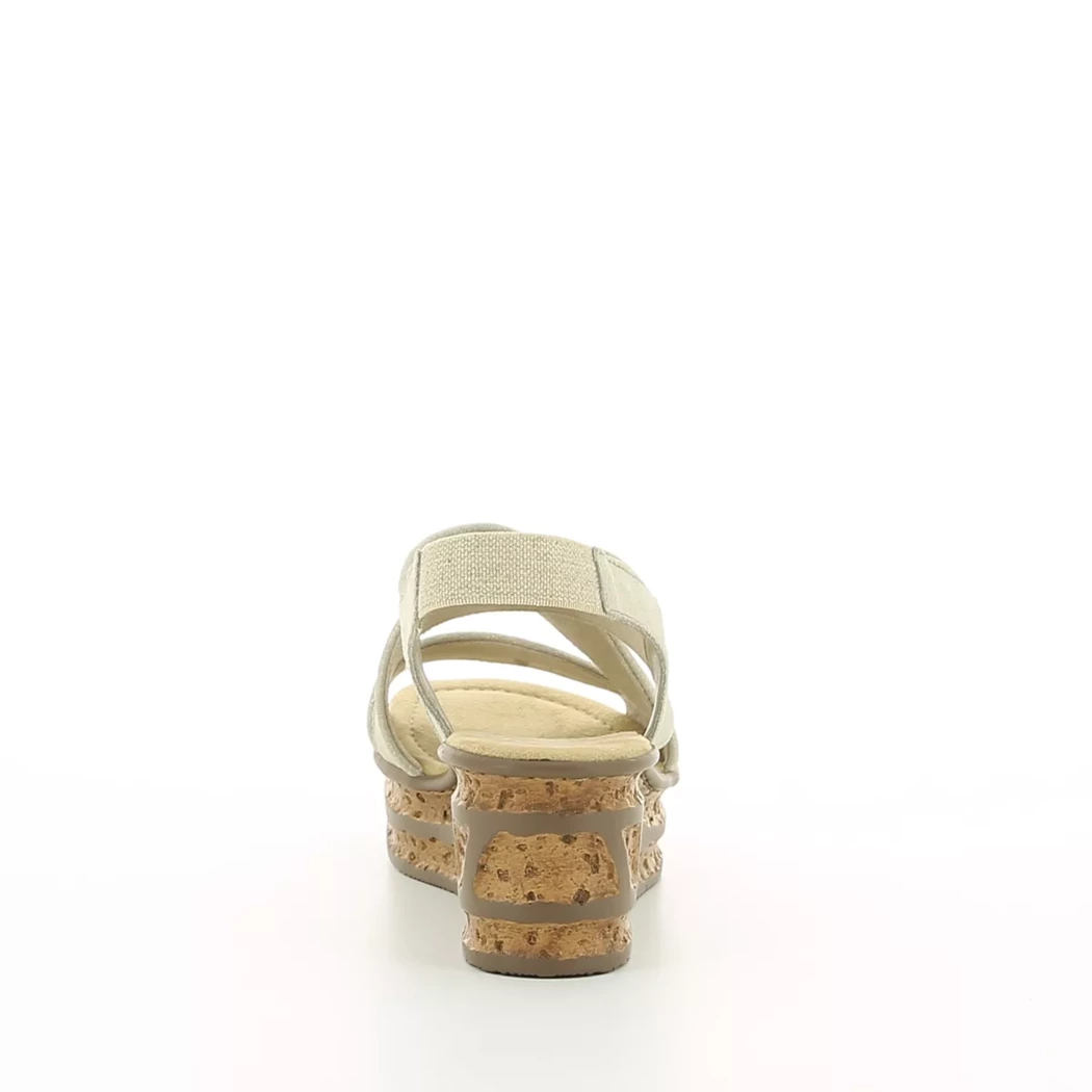 Image (3) de la chaussures Rieker - Sandales et Nu-Pieds Or / Bronze / Platine en Cuir synthétique