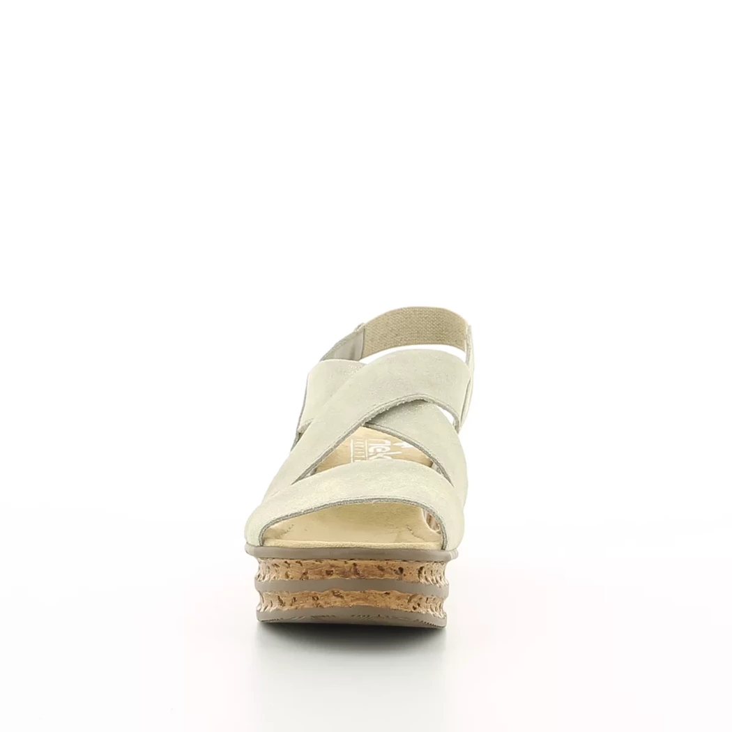 Image (5) de la chaussures Rieker - Sandales et Nu-Pieds Or / Bronze / Platine en Cuir synthétique
