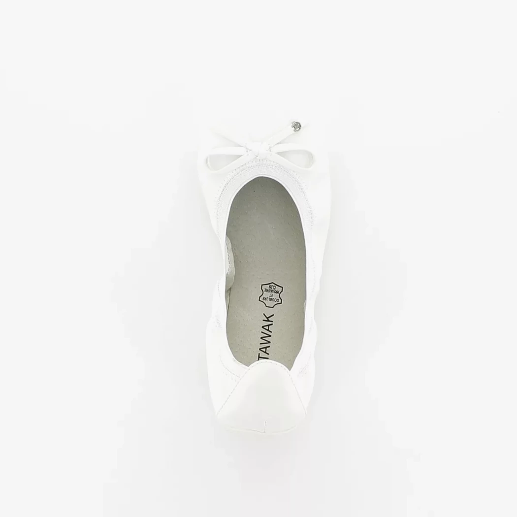 Image (6) de la chaussures Chattawak - Ballerines Blanc en Cuir synthétique