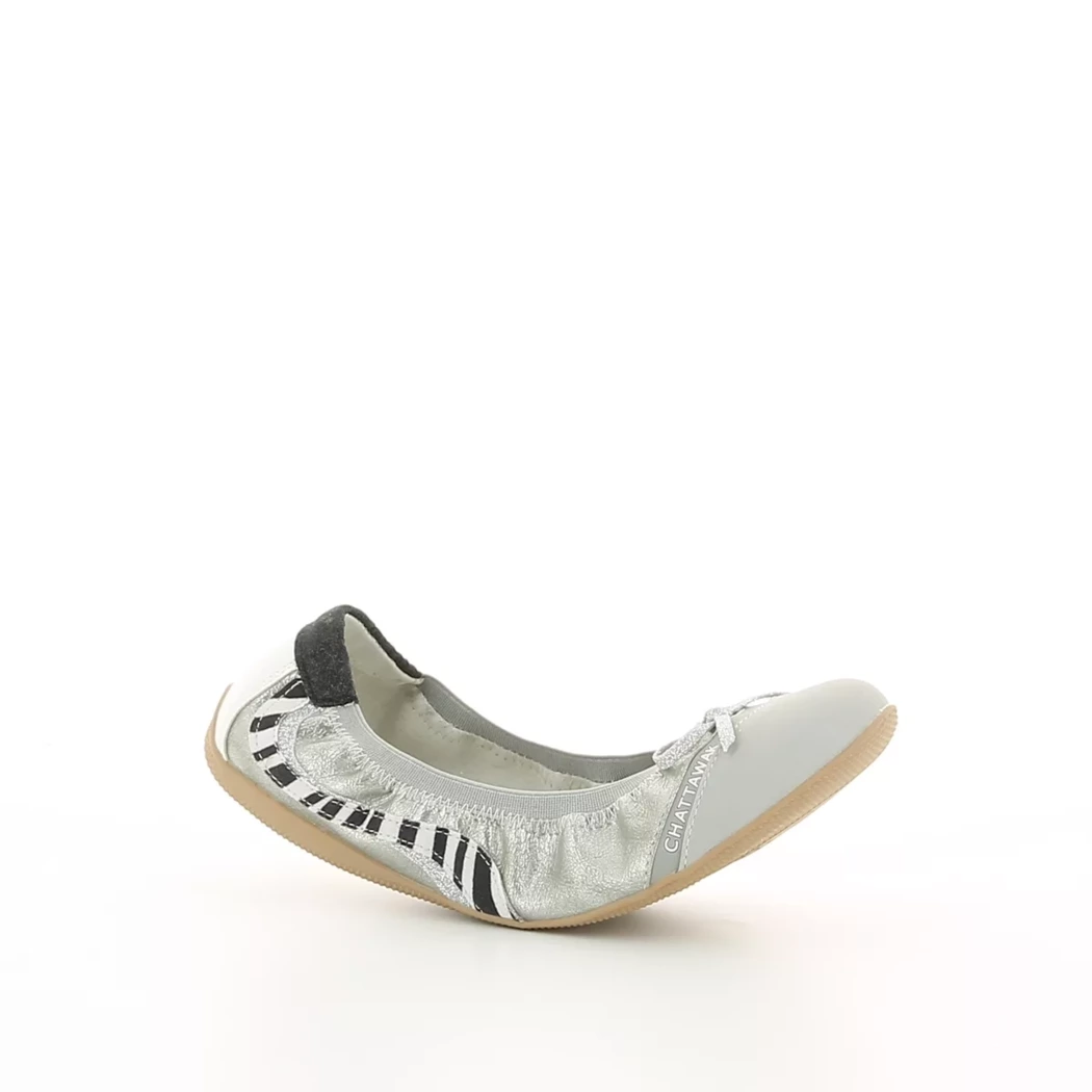 Image (1) de la chaussures Chattawak - Ballerines Argent en Cuir synthétique