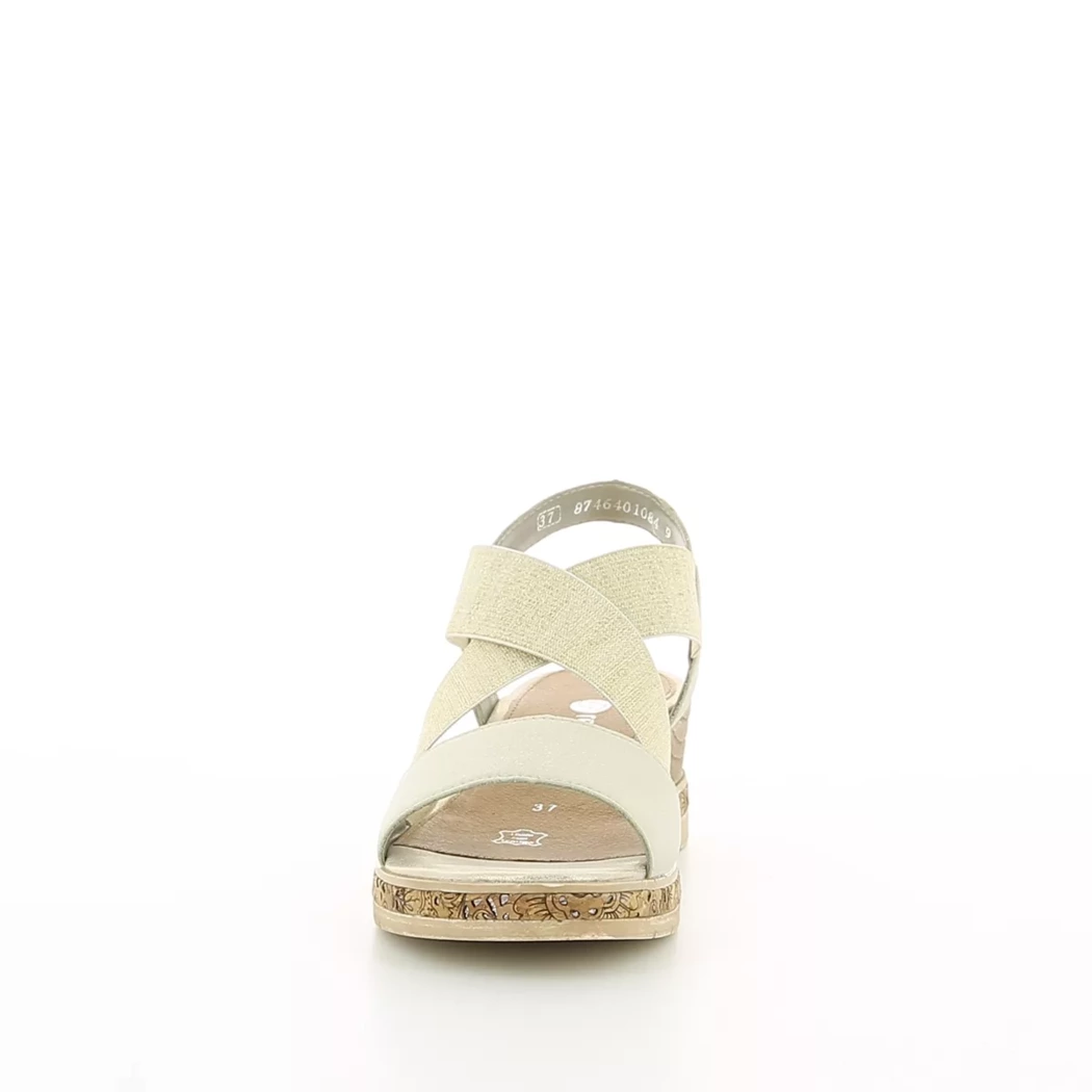 Image (5) de la chaussures Remonte - Sandales et Nu-Pieds Or / Bronze / Platine en Cuir