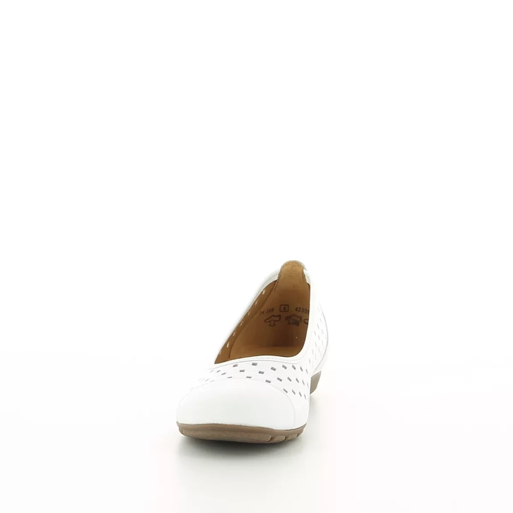 Image (5) de la chaussures Gabor - Ballerines Blanc en Cuir