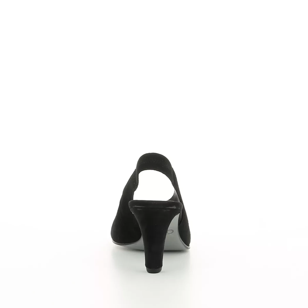 Image (3) de la chaussures Gabor - Sandales et Nu-Pieds Noir en Cuir nubuck