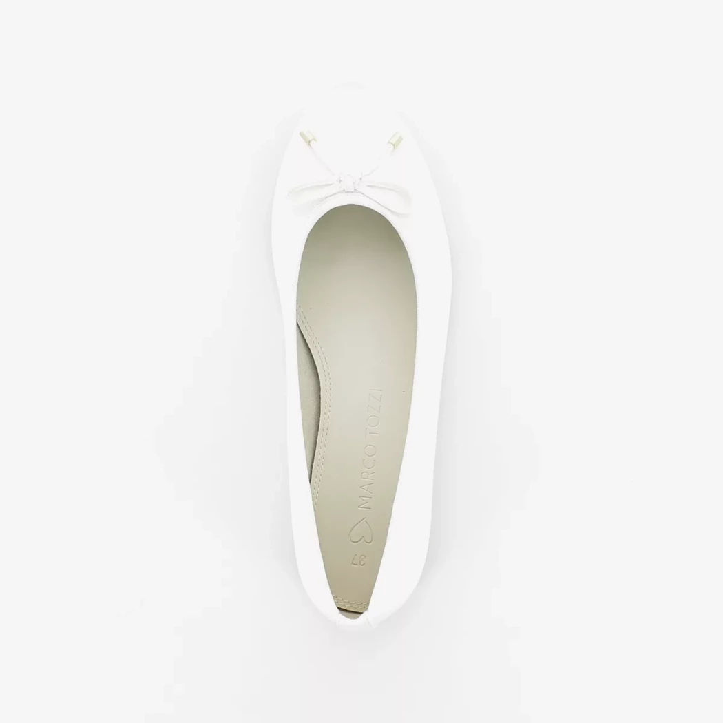 Image (6) de la chaussures Marco Tozzi - Ballerines Blanc en Cuir synthétique