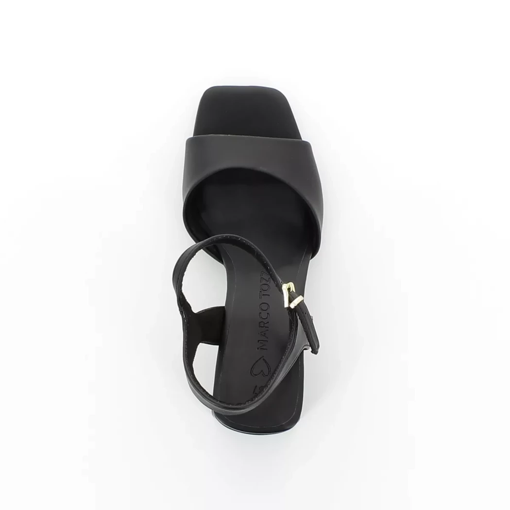 Image (6) de la chaussures Marco Tozzi - Sandales et Nu-Pieds Noir en Cuir synthétique