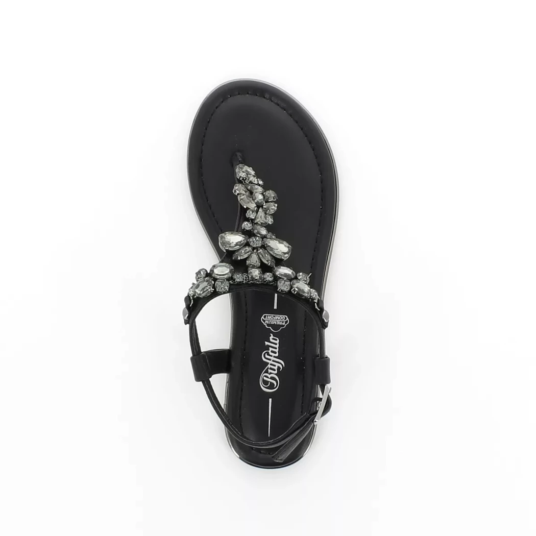 Image (6) de la chaussures Buffalo - Sandales et Nu-Pieds Noir en Cuir